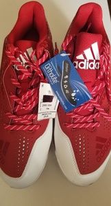 Adidas poweralley 4 baseball red sz 8